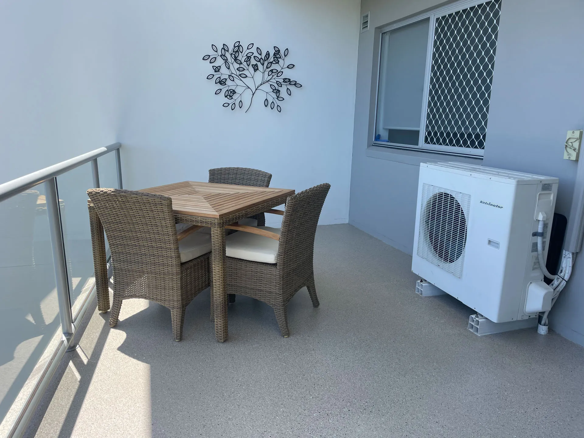 Coated outdoor path and patio